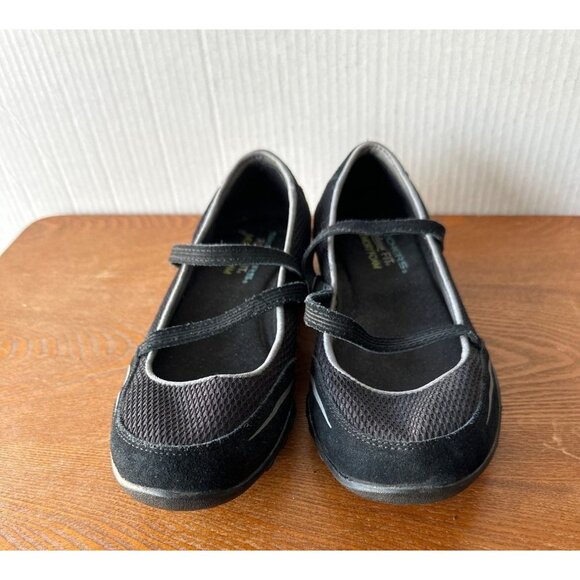 Skechers Women Relaxed Fit Memory Foam Bikers Sneakers Black New Size 6 / Eur 36 - Picture 4 of 13